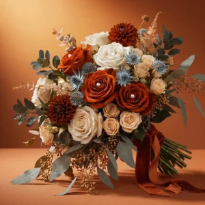 Buchet de trandafiri portocalii